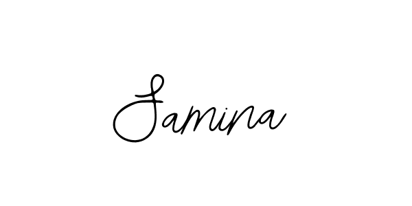 The best way (Bearetta-2O07w) to make a short signature is to pick only two or three words in your name. The name Samina include a total of six letters. For converting this name. Samina signature style 12 images and pictures png