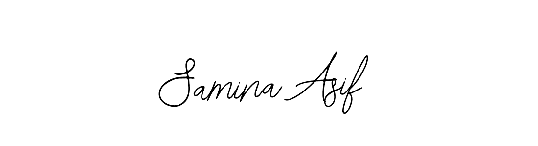 Use a signature maker to create a handwritten signature online. With this signature software, you can design (Bearetta-2O07w) your own signature for name Samina Asif. Samina Asif signature style 12 images and pictures png