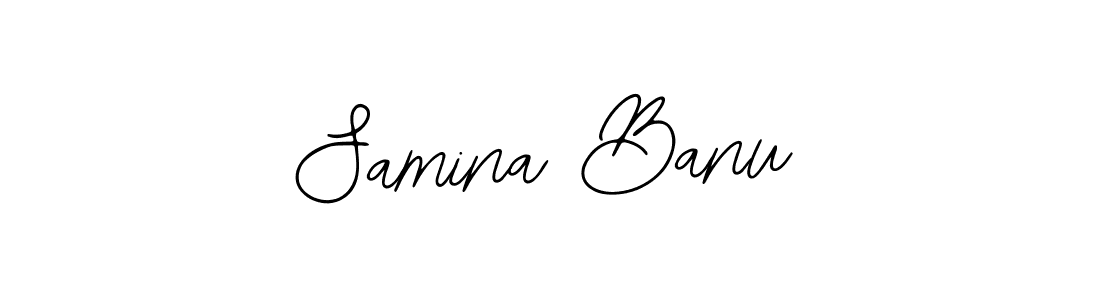 Design your own signature with our free online signature maker. With this signature software, you can create a handwritten (Bearetta-2O07w) signature for name Samina Banu. Samina Banu signature style 12 images and pictures png