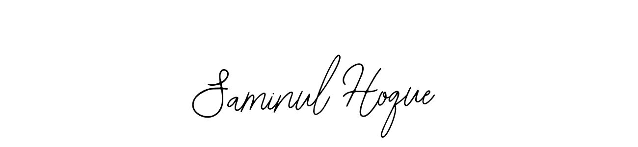 Use a signature maker to create a handwritten signature online. With this signature software, you can design (Bearetta-2O07w) your own signature for name Saminul Hoque. Saminul Hoque signature style 12 images and pictures png