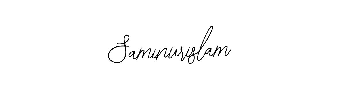 Saminurislam stylish signature style. Best Handwritten Sign (Bearetta-2O07w) for my name. Handwritten Signature Collection Ideas for my name Saminurislam. Saminurislam signature style 12 images and pictures png