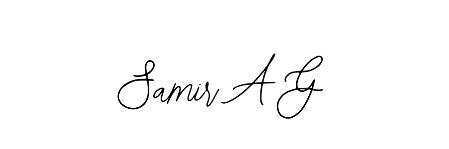 Design your own signature with our free online signature maker. With this signature software, you can create a handwritten (Bearetta-2O07w) signature for name Samir A G. Samir A G signature style 12 images and pictures png