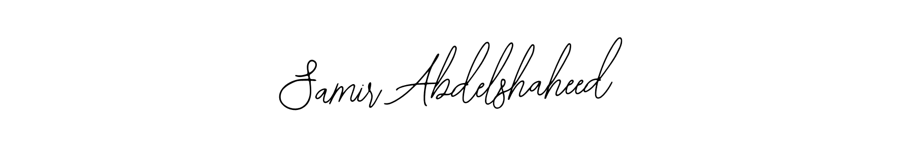 You should practise on your own different ways (Bearetta-2O07w) to write your name (Samir Abdelshaheed) in signature. don't let someone else do it for you. Samir Abdelshaheed signature style 12 images and pictures png