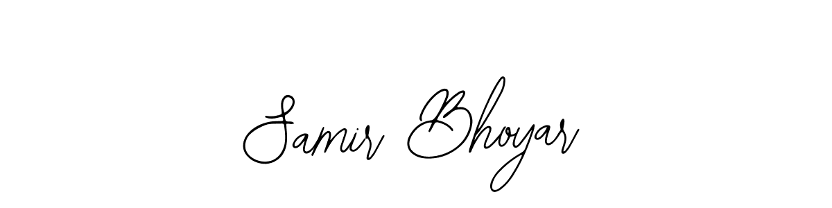 Similarly Bearetta-2O07w is the best handwritten signature design. Signature creator online .You can use it as an online autograph creator for name Samir Bhoyar. Samir Bhoyar signature style 12 images and pictures png