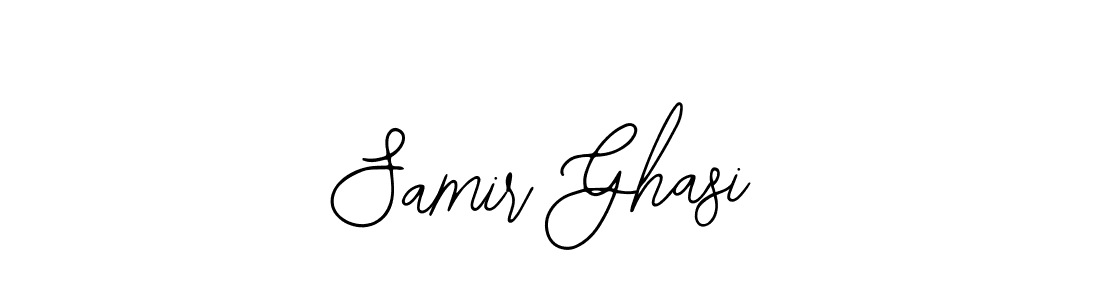 How to make Samir Ghasi name signature. Use Bearetta-2O07w style for creating short signs online. This is the latest handwritten sign. Samir Ghasi signature style 12 images and pictures png