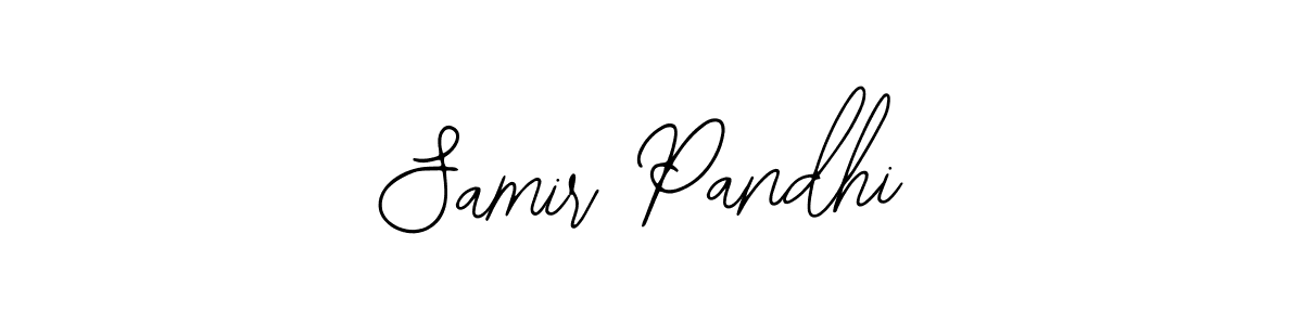 Bearetta-2O07w is a professional signature style that is perfect for those who want to add a touch of class to their signature. It is also a great choice for those who want to make their signature more unique. Get Samir Pandhi name to fancy signature for free. Samir Pandhi signature style 12 images and pictures png