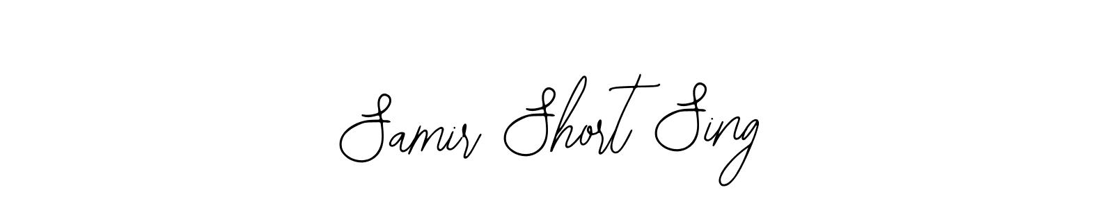 This is the best signature style for the Samir Short Sing name. Also you like these signature font (Bearetta-2O07w). Mix name signature. Samir Short Sing signature style 12 images and pictures png
