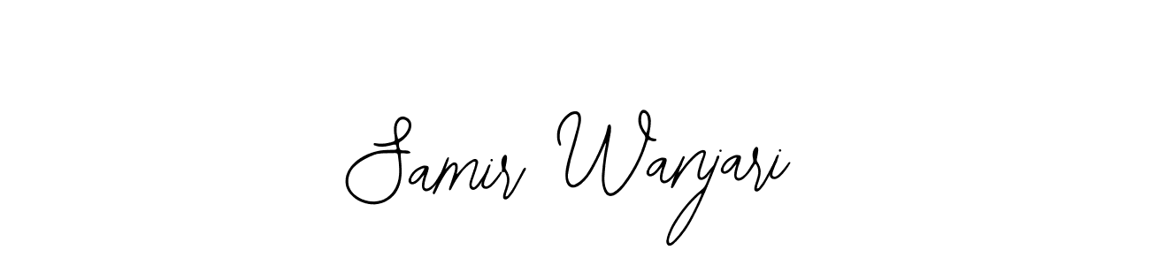 The best way (Bearetta-2O07w) to make a short signature is to pick only two or three words in your name. The name Samir Wanjari include a total of six letters. For converting this name. Samir Wanjari signature style 12 images and pictures png