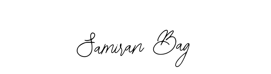 The best way (Bearetta-2O07w) to make a short signature is to pick only two or three words in your name. The name Samiran Bag include a total of six letters. For converting this name. Samiran Bag signature style 12 images and pictures png