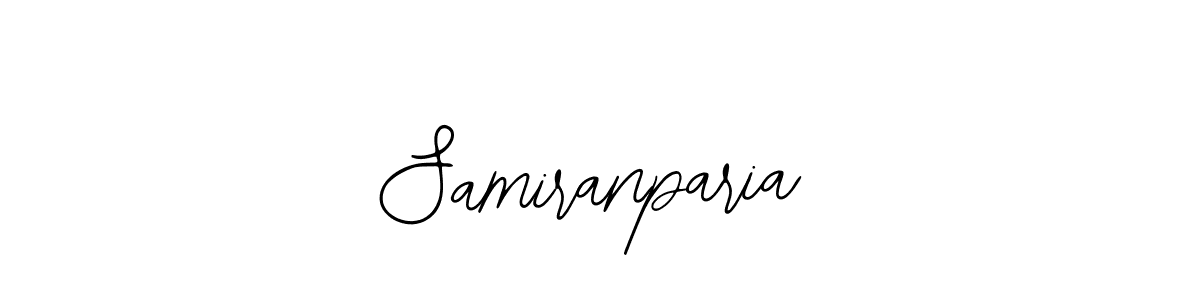 How to make Samiranparia name signature. Use Bearetta-2O07w style for creating short signs online. This is the latest handwritten sign. Samiranparia signature style 12 images and pictures png