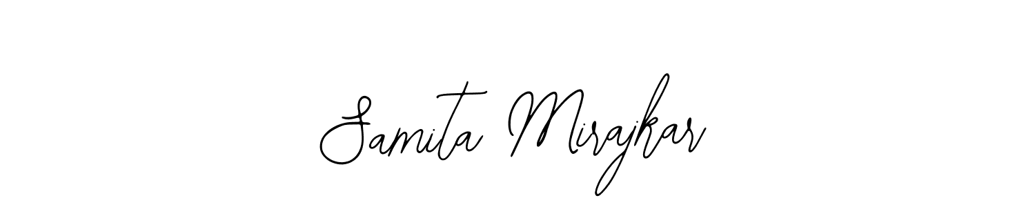 Use a signature maker to create a handwritten signature online. With this signature software, you can design (Bearetta-2O07w) your own signature for name Samita Mirajkar. Samita Mirajkar signature style 12 images and pictures png
