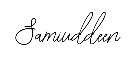 The Bearetta-2O07w handwriting style adds charm and authenticity to name Samiuddeen. A wonderful choice for personal thank-you notes. Samiuddeen signature style 12 images and pictures png