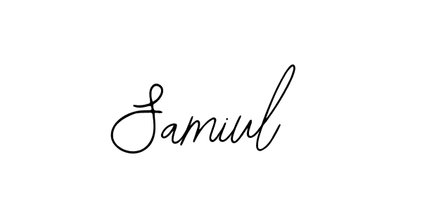 Create a beautiful signature design for name Samiul. With this signature (Bearetta-2O07w) fonts, you can make a handwritten signature for free. Samiul signature style 12 images and pictures png