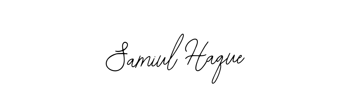 Also You can easily find your signature by using the search form. We will create Samiul Haque name handwritten signature images for you free of cost using Bearetta-2O07w sign style. Samiul Haque signature style 12 images and pictures png