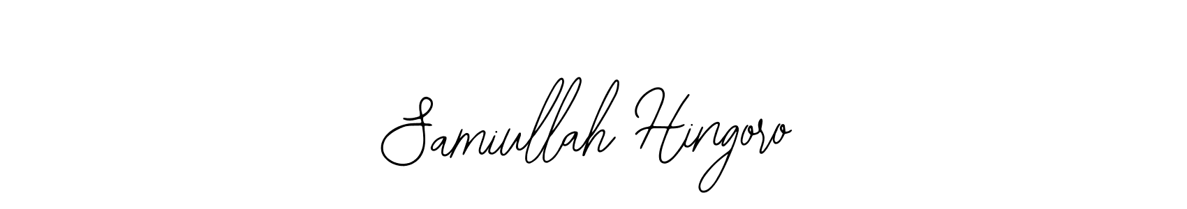 Also You can easily find your signature by using the search form. We will create Samiullah Hingoro name handwritten signature images for you free of cost using Bearetta-2O07w sign style. Samiullah Hingoro signature style 12 images and pictures png