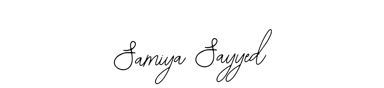 Samiya Sayyed stylish signature style. Best Handwritten Sign (Bearetta-2O07w) for my name. Handwritten Signature Collection Ideas for my name Samiya Sayyed. Samiya Sayyed signature style 12 images and pictures png