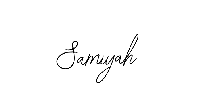 Also You can easily find your signature by using the search form. We will create Samiyah name handwritten signature images for you free of cost using Bearetta-2O07w sign style. Samiyah signature style 12 images and pictures png