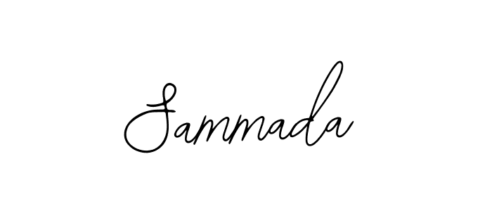 Use a signature maker to create a handwritten signature online. With this signature software, you can design (Bearetta-2O07w) your own signature for name Sammada. Sammada signature style 12 images and pictures png