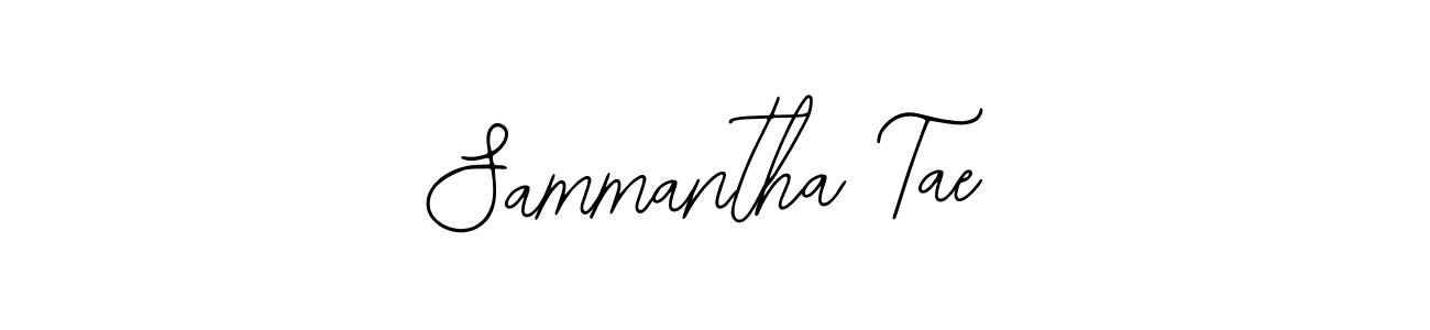 You should practise on your own different ways (Bearetta-2O07w) to write your name (Sammantha Tae) in signature. don't let someone else do it for you. Sammantha Tae signature style 12 images and pictures png