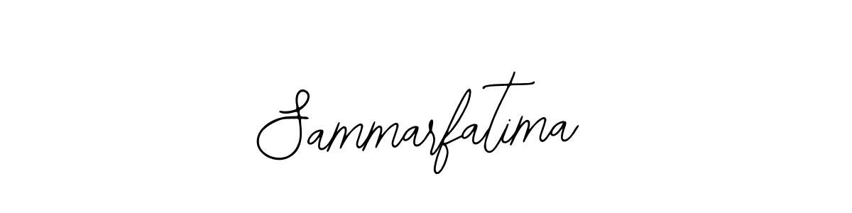 How to make Sammarfatima signature? Bearetta-2O07w is a professional autograph style. Create handwritten signature for Sammarfatima name. Sammarfatima signature style 12 images and pictures png