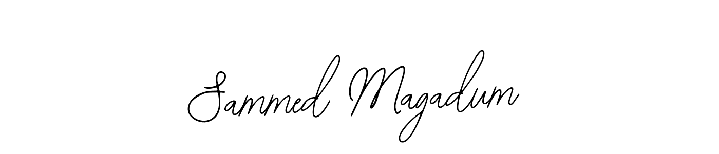 You should practise on your own different ways (Bearetta-2O07w) to write your name (Sammed Magadum) in signature. don't let someone else do it for you. Sammed Magadum signature style 12 images and pictures png