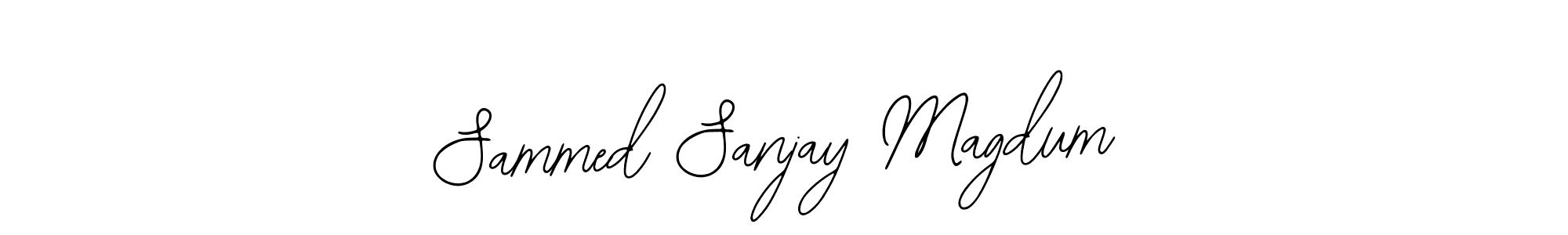 if you are searching for the best signature style for your name Sammed Sanjay Magdum. so please give up your signature search. here we have designed multiple signature styles  using Bearetta-2O07w. Sammed Sanjay Magdum signature style 12 images and pictures png