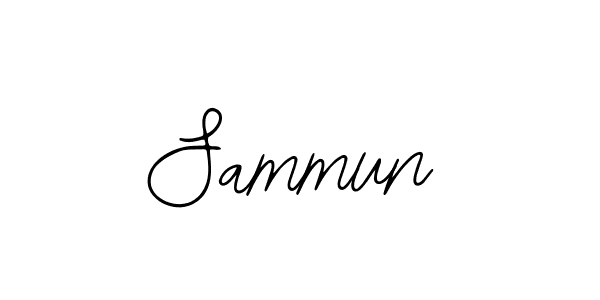 Use a signature maker to create a handwritten signature online. With this signature software, you can design (Bearetta-2O07w) your own signature for name Sammun. Sammun signature style 12 images and pictures png