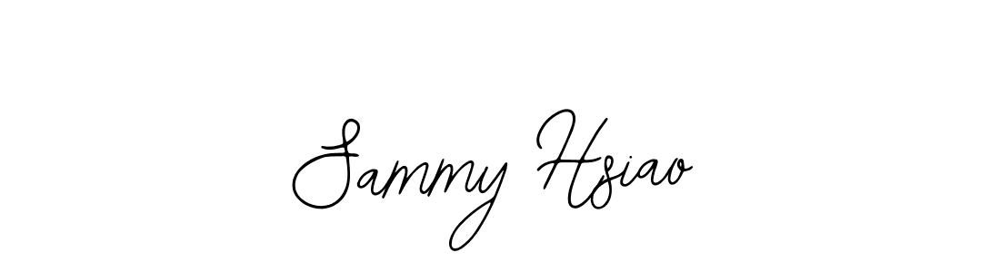 Use a signature maker to create a handwritten signature online. With this signature software, you can design (Bearetta-2O07w) your own signature for name Sammy Hsiao. Sammy Hsiao signature style 12 images and pictures png
