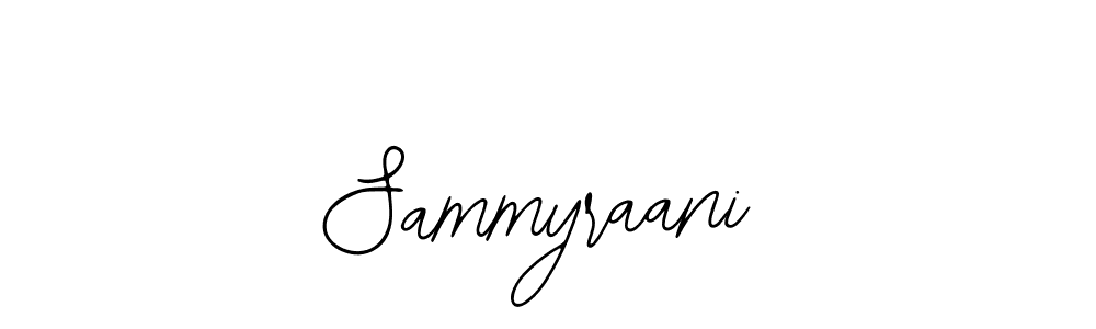 Use a signature maker to create a handwritten signature online. With this signature software, you can design (Bearetta-2O07w) your own signature for name Sammyraani. Sammyraani signature style 12 images and pictures png