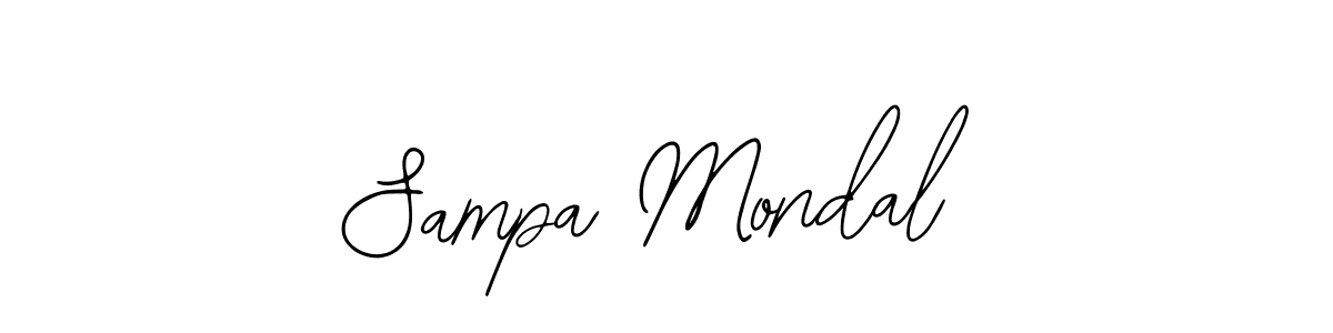 You should practise on your own different ways (Bearetta-2O07w) to write your name (Sampa Mondal) in signature. don't let someone else do it for you. Sampa Mondal signature style 12 images and pictures png