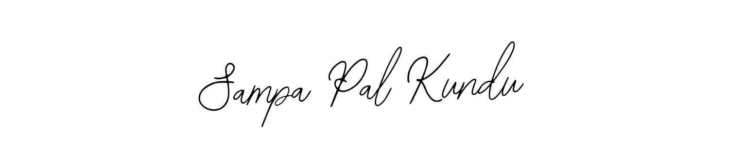 The best way (Bearetta-2O07w) to make a short signature is to pick only two or three words in your name. The name Sampa Pal Kundu include a total of six letters. For converting this name. Sampa Pal Kundu signature style 12 images and pictures png