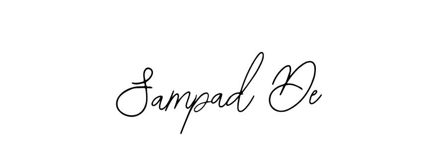 You should practise on your own different ways (Bearetta-2O07w) to write your name (Sampad De) in signature. don't let someone else do it for you. Sampad De signature style 12 images and pictures png