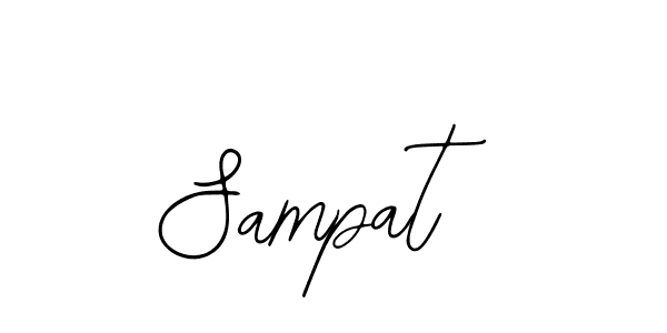 Use a signature maker to create a handwritten signature online. With this signature software, you can design (Bearetta-2O07w) your own signature for name Sampat. Sampat signature style 12 images and pictures png