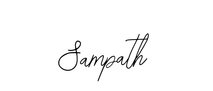 How to make Sampath name signature. Use Bearetta-2O07w style for creating short signs online. This is the latest handwritten sign. Sampath signature style 12 images and pictures png
