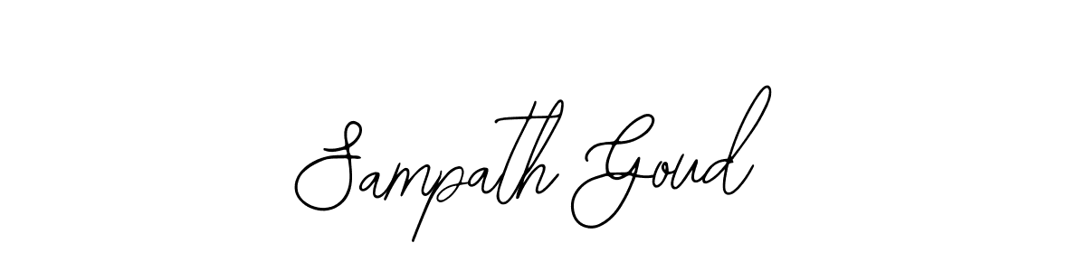 The best way (Bearetta-2O07w) to make a short signature is to pick only two or three words in your name. The name Sampath Goud include a total of six letters. For converting this name. Sampath Goud signature style 12 images and pictures png