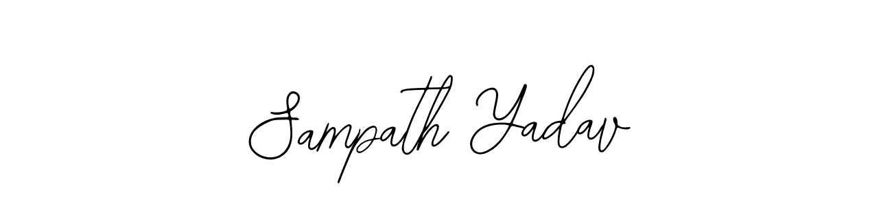 How to make Sampath Yadav name signature. Use Bearetta-2O07w style for creating short signs online. This is the latest handwritten sign. Sampath Yadav signature style 12 images and pictures png