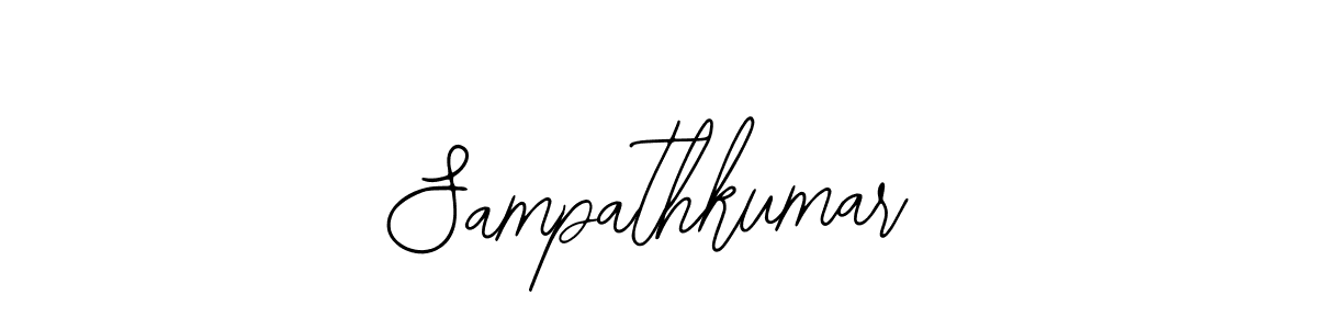 You should practise on your own different ways (Bearetta-2O07w) to write your name (Sampathkumar) in signature. don't let someone else do it for you. Sampathkumar signature style 12 images and pictures png