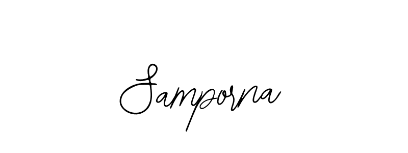if you are searching for the best signature style for your name Samporna. so please give up your signature search. here we have designed multiple signature styles  using Bearetta-2O07w. Samporna signature style 12 images and pictures png
