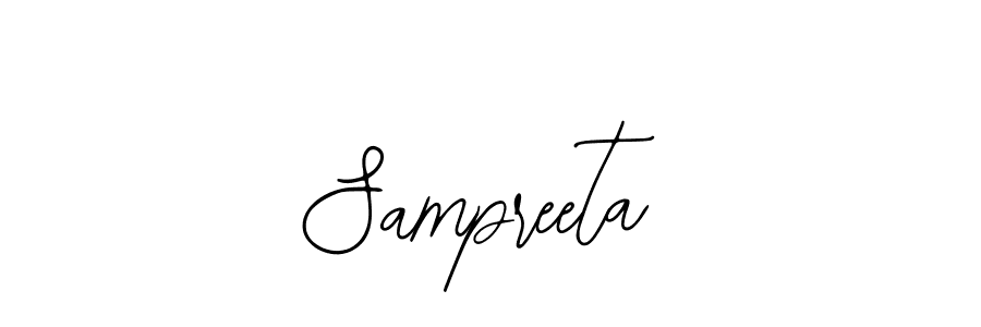 Use a signature maker to create a handwritten signature online. With this signature software, you can design (Bearetta-2O07w) your own signature for name Sampreeta. Sampreeta signature style 12 images and pictures png