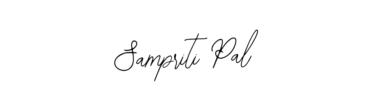 How to make Sampriti Pal name signature. Use Bearetta-2O07w style for creating short signs online. This is the latest handwritten sign. Sampriti Pal signature style 12 images and pictures png