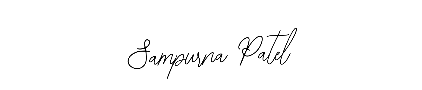 You should practise on your own different ways (Bearetta-2O07w) to write your name (Sampurna Patel) in signature. don't let someone else do it for you. Sampurna Patel signature style 12 images and pictures png