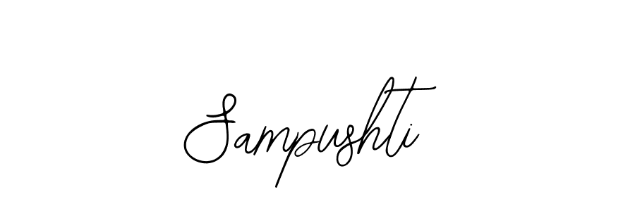 How to make Sampushti name signature. Use Bearetta-2O07w style for creating short signs online. This is the latest handwritten sign. Sampushti signature style 12 images and pictures png