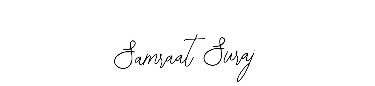 Use a signature maker to create a handwritten signature online. With this signature software, you can design (Bearetta-2O07w) your own signature for name Samraat Suraj. Samraat Suraj signature style 12 images and pictures png