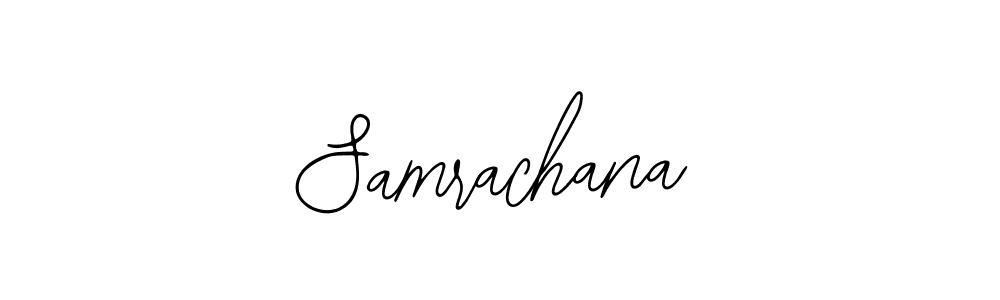 Use a signature maker to create a handwritten signature online. With this signature software, you can design (Bearetta-2O07w) your own signature for name Samrachana. Samrachana signature style 12 images and pictures png