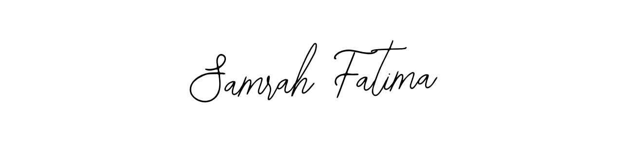 It looks lik you need a new signature style for name Samrah Fatima. Design unique handwritten (Bearetta-2O07w) signature with our free signature maker in just a few clicks. Samrah Fatima signature style 12 images and pictures png