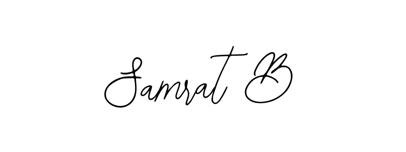 How to make Samrat B name signature. Use Bearetta-2O07w style for creating short signs online. This is the latest handwritten sign. Samrat B signature style 12 images and pictures png
