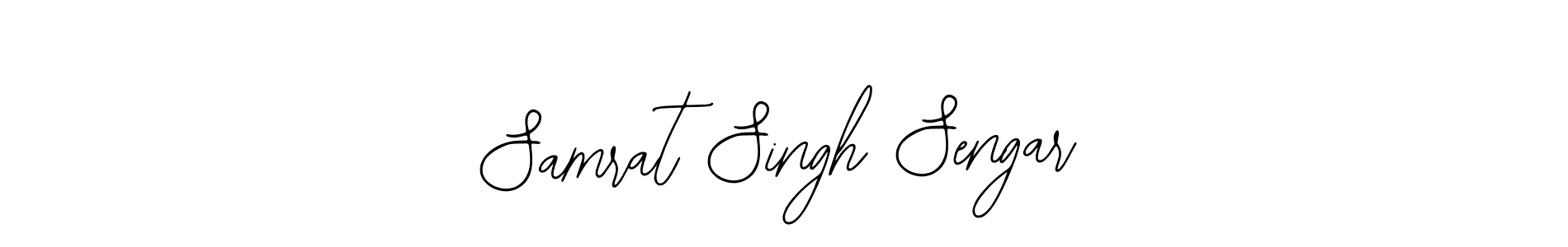 The best way (Bearetta-2O07w) to make a short signature is to pick only two or three words in your name. The name Samrat Singh Sengar include a total of six letters. For converting this name. Samrat Singh Sengar signature style 12 images and pictures png