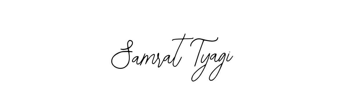 The best way (Bearetta-2O07w) to make a short signature is to pick only two or three words in your name. The name Samrat Tyagi include a total of six letters. For converting this name. Samrat Tyagi signature style 12 images and pictures png