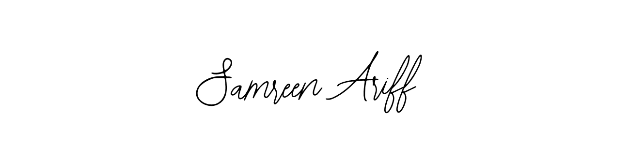 Samreen Ariff stylish signature style. Best Handwritten Sign (Bearetta-2O07w) for my name. Handwritten Signature Collection Ideas for my name Samreen Ariff. Samreen Ariff signature style 12 images and pictures png