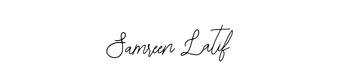Make a beautiful signature design for name Samreen Latif. With this signature (Bearetta-2O07w) style, you can create a handwritten signature for free. Samreen Latif signature style 12 images and pictures png
